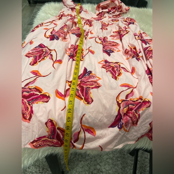 ELOQUII Elements Women's Plus Size Surplice Midi Dress with Ruffle Sleeves Sz 16 - Picture 10 of 10